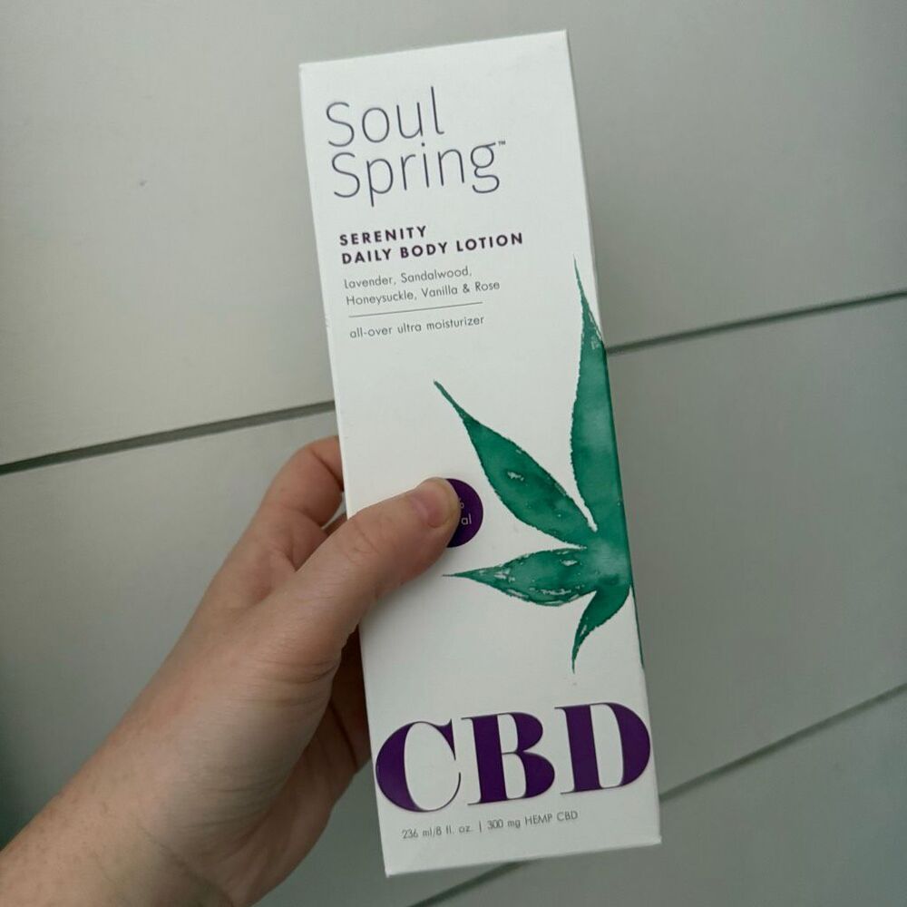 Retired Soul Spring CBD Serenity Body Lotion New in Box No Longer Sold